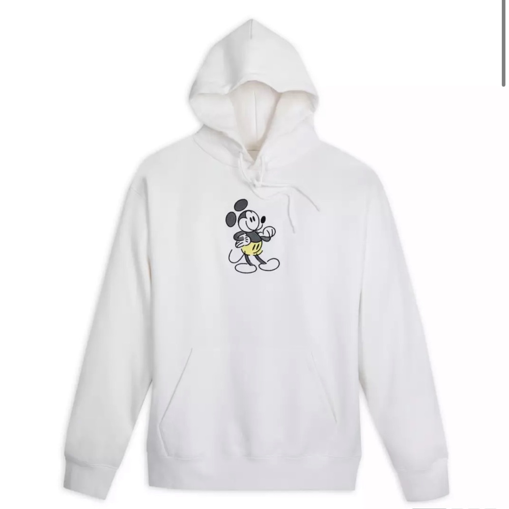 Mickey Mouse Genuine Mousewear Pullover Hoodie for Adults – White NWT‼️